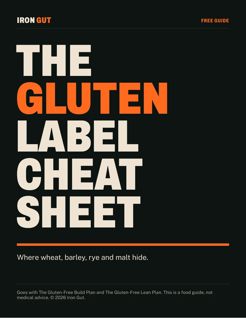 Cover of The Gluten Label Cheat Sheet